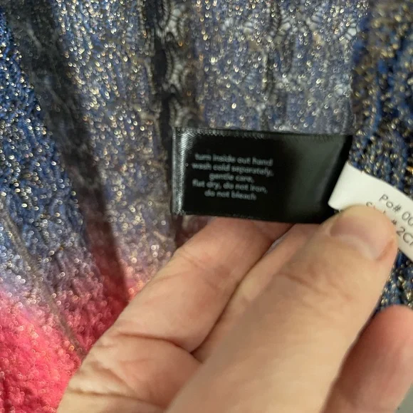 Patterned Lurex Sweater Duster - Picture 4 of 10